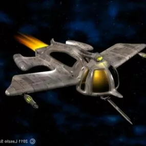 Spacecraft Mosquito Shape 3d model