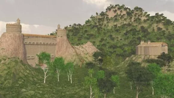 Mud Mountain Landscape 3d model