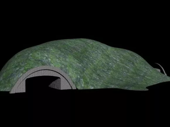 Grey Rock Mountain Landscape 3d model