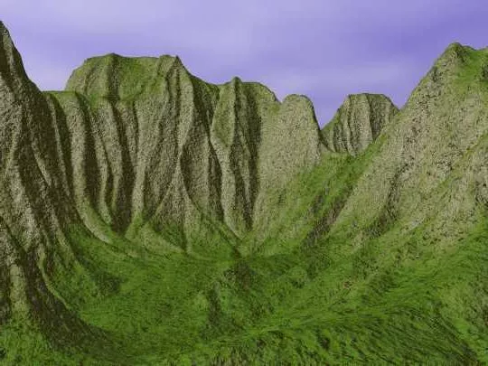 Mountain Landscape Simulator Terrain 3d model