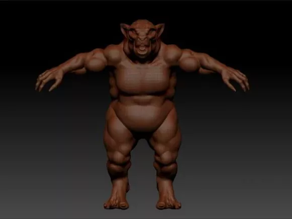 Boba Medieval Warrior Character 3d model