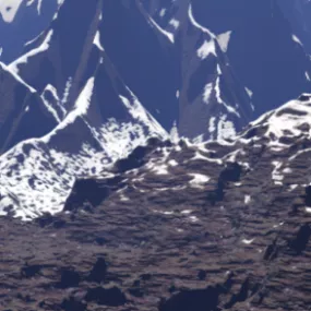 Mud Snow Mountain 3d model