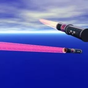 Evil Light Katana Sword 3d model
