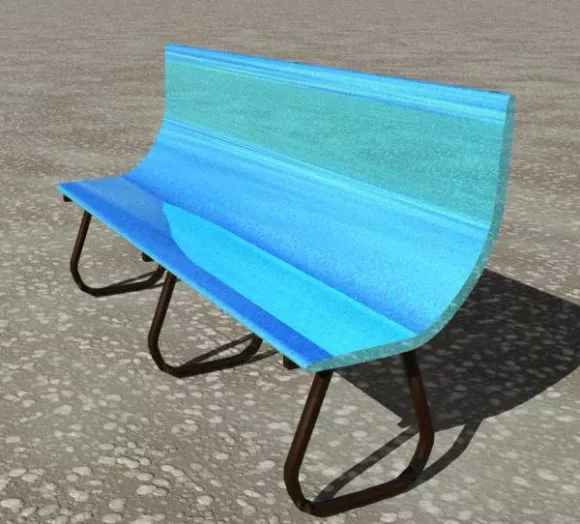 Leather Cube Seat Barry 3d model