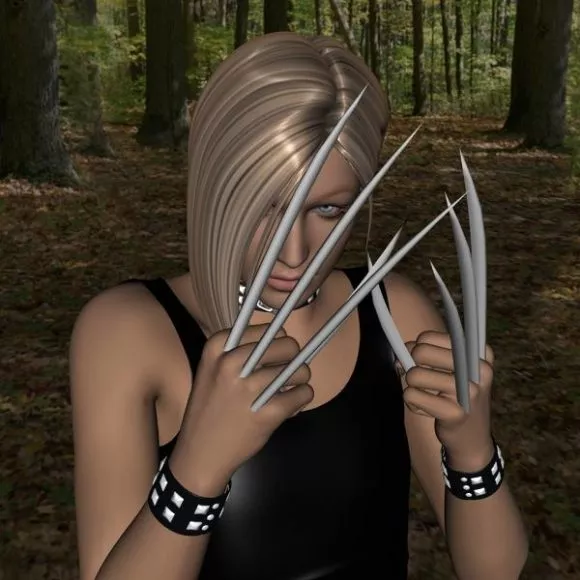 Mutant Girl Wolverines Character 3d model Mutant Girl Wolverines Character 3d model