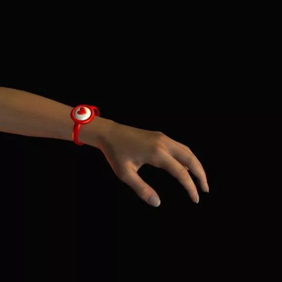 Human Arm With Wrist Watch 3d model Human Arm With Wrist Watch 3d model