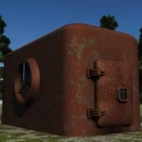 Scifi Pod House Building 3d model