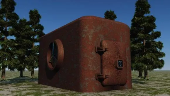 Pavilion Building With Pathway Structure 3d model