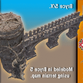Mystic Bridge Tower Building 3d model