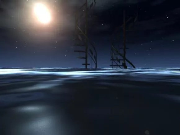 Pole Night Nature Landscape 3d model Pole Night Nature Landscape 3d model