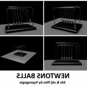 Newtons Ball Science Equipment 3d model