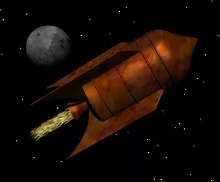 Futuristic Spacecraft Lander Module 3d model