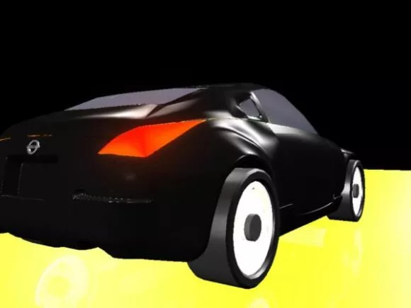 Cartoon Fallout Car Vehicle 3d model