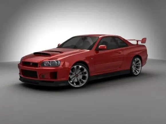Car Nissan Gtr 2017 3d model