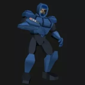Noah Armor Cartoon Character 3d model