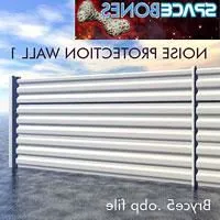 Noise Protection Wall 3d model
