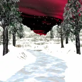 Northern Colorful Lights 3d model