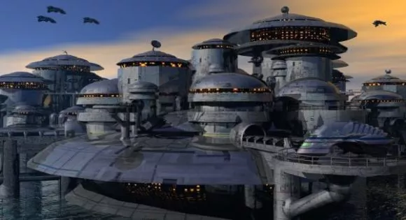 Alien Complex Station Building 3d model Alien Complex Station Building 3d model