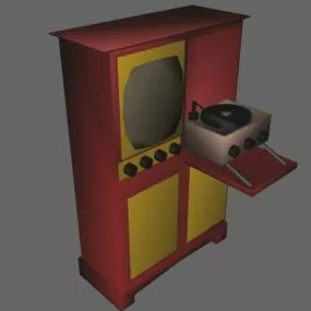 Old Vintage Television 3d model