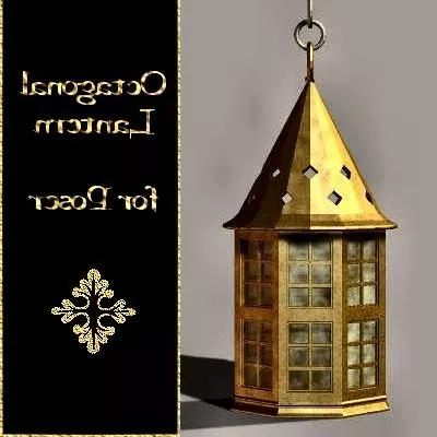 Octagonal Lantern Lighting 3d model Octagonal Lantern Lighting 3d model