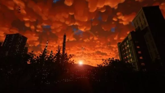 Red Cloud Sky Texture 3d model Red Cloud Sky Texture 3d model