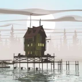 River House Building 3d model