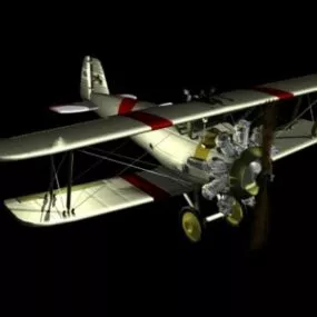 Old Aero Plane 3d model