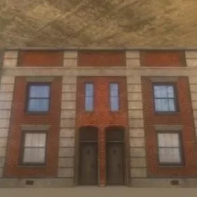 Old Housing City Building 3d model