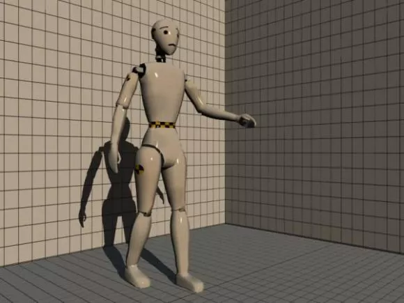Rustic Mecha Futuristic Robot 3d model