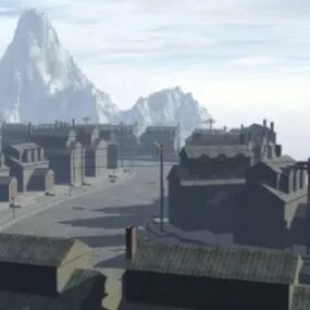 Old Rock Town 3d model