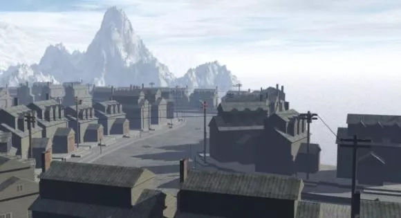 Monastery Building Low Poly 3d model