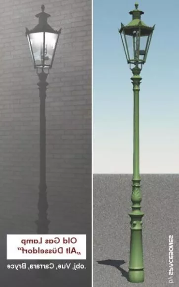 Chinese Carved Square Lamp 3d model