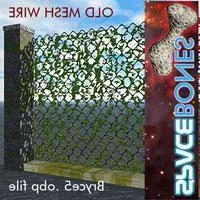 Old Mesh Wire Decoration 3d model