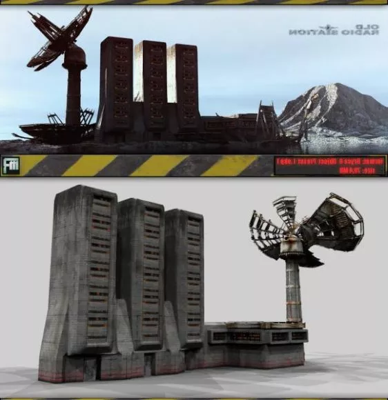 Army Radio Station Building 3d model Army Radio Station Building 3d model