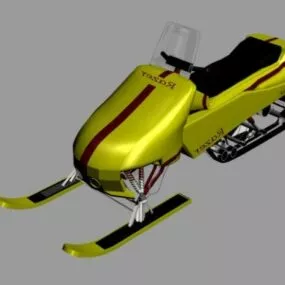 Snowmobile Bike Vehicle 3d model