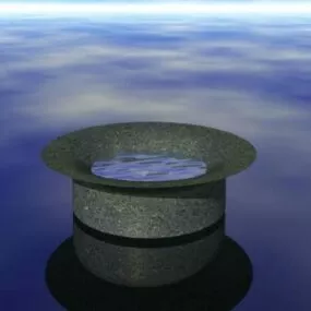 Stone Water Pot 3d model