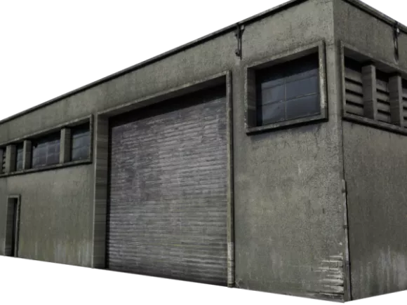 Old Industrial Building House 3d model Old Industrial Building House 3d model