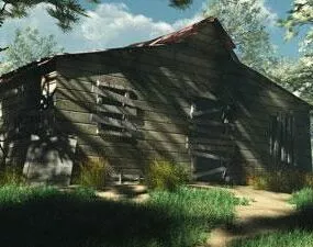 Old Shed House 3d model