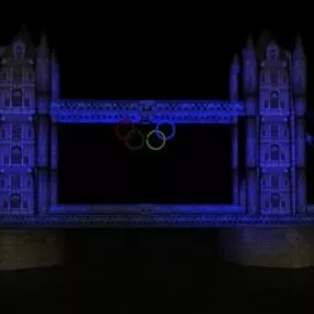 Olympic Ring Decoration 3d model