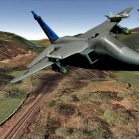 Military Aircraft F18 3d model