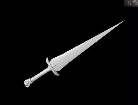 Flame Weapon Gaming Object 3d model