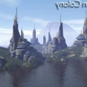 Complex Rock City Building 3d model