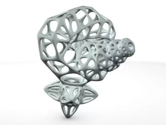 Biometric Mesh Abstract Shape 3d model Biometric Mesh Abstract Shape 3d model
