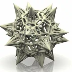Sharp Mesh Abstract Shape 3d model
