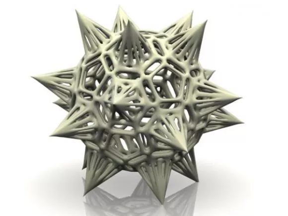 Sharp Mesh Abstract Shape 3d model Sharp Mesh Abstract Shape 3d model