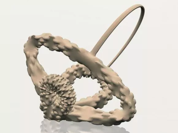 Terrain Abstract Swirl Shape 3d model