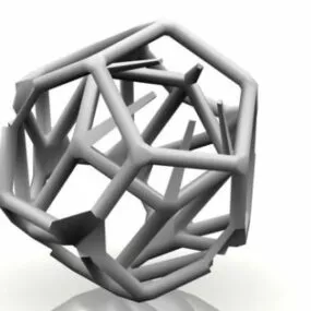 Pentagon Mesh Abstract Shape 3d model