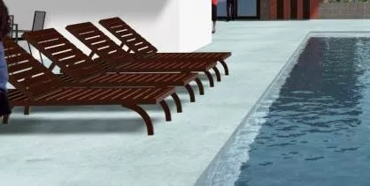 Iron Chair Round Seat 3d model