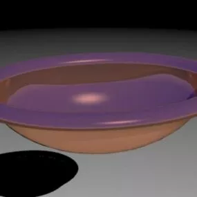 Oval Bathroom Sink 3d model