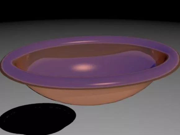 Circle Shower Basin Base 3d model